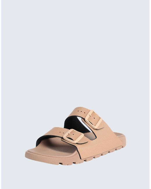Boss White Camel Sandals Synthetic Fibers