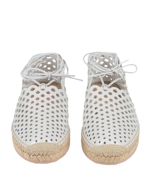 Gianvito Rossi White Espadrilles
