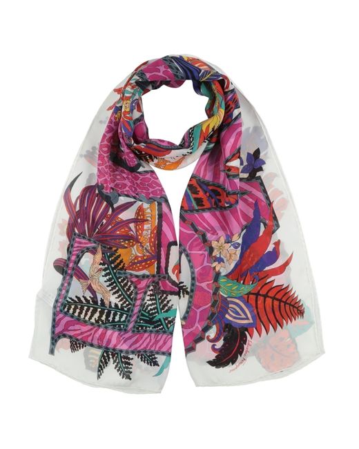 Ferragamo Pink Fuchsia Scarf Silk