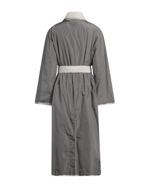 Giorgio Armani Gray Overcoat & Trench Coat