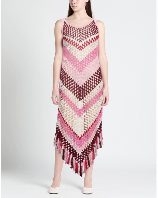 Vestido midi Dodo Bar Or de color Pink