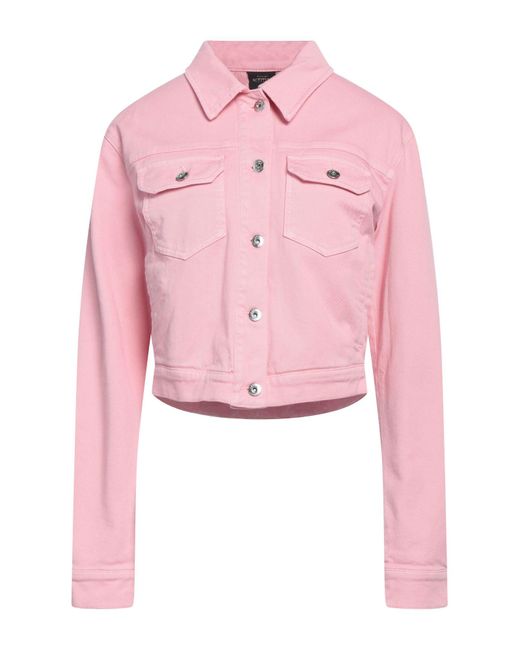 Actitude By Twinset Pink Denim Outerwear