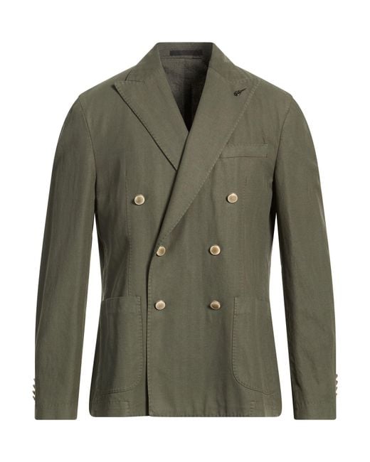 Paoloni Green Blazers for men