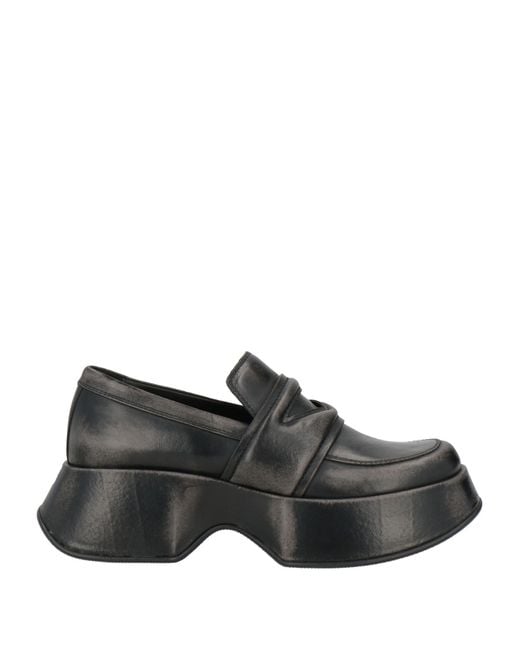 Vic Matié Black Loafers Leather