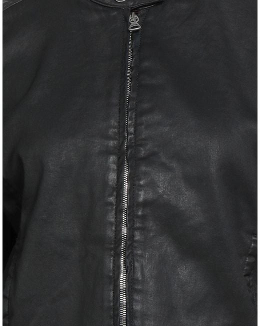 DIESEL Black Denim Outerwear Cotton, Polyester, Elastane