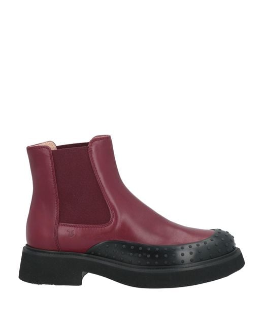 Tod's Purple Ankle Boots