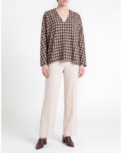 Siyu Brown Top Viscose, Elastane