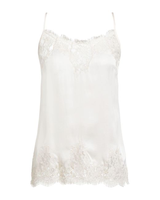 ERMANNO FIRENZE White Top Viscose, Cotton, Polyamide