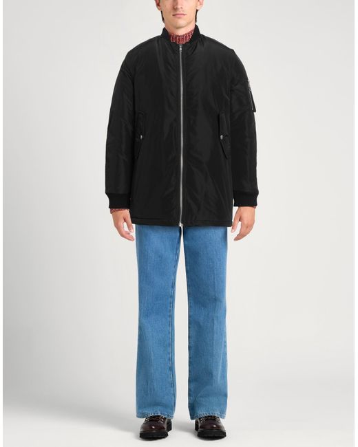 Daniele Alessandrini Black Jacket Polyester, Acrylic, Wool for men