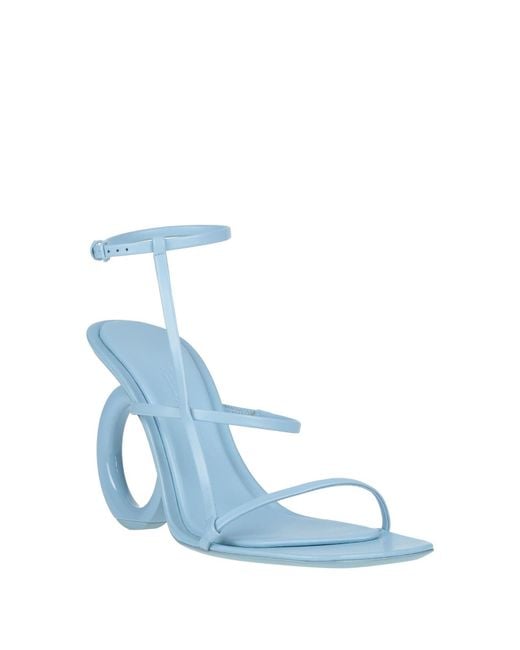 Ferragamo Blue Sandals Lambskin