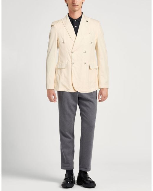 Bob Natural Blazer Linen, Cotton, Elastane for men