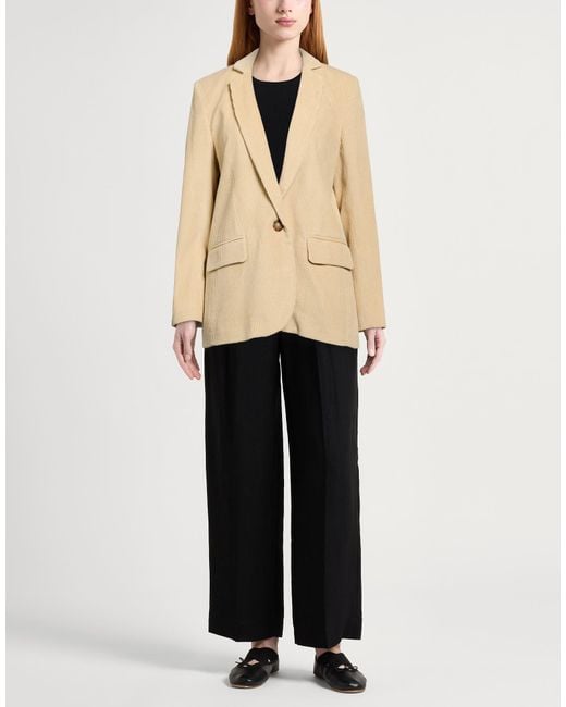 Ines De La Fressange Paris Natural Cream Blazer Cotton