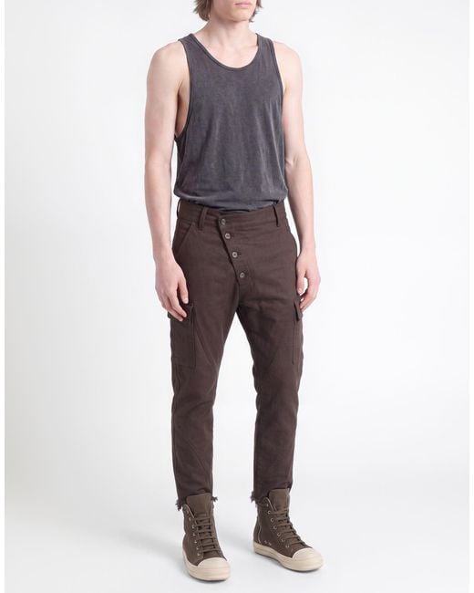 Masnada Black Pants Wool, Elastane for men