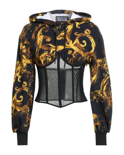 Versace Jeans Couture Black Sweatshirt Cotton