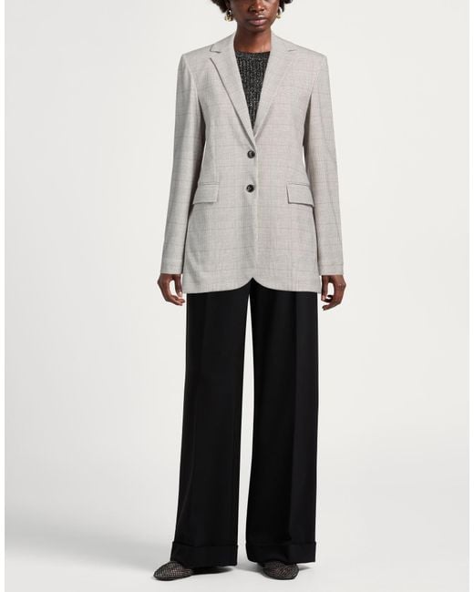 Circolo 1901 Gray Blazer Cotton, Elastane