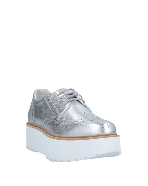 Hogan White Lace-up Shoes
