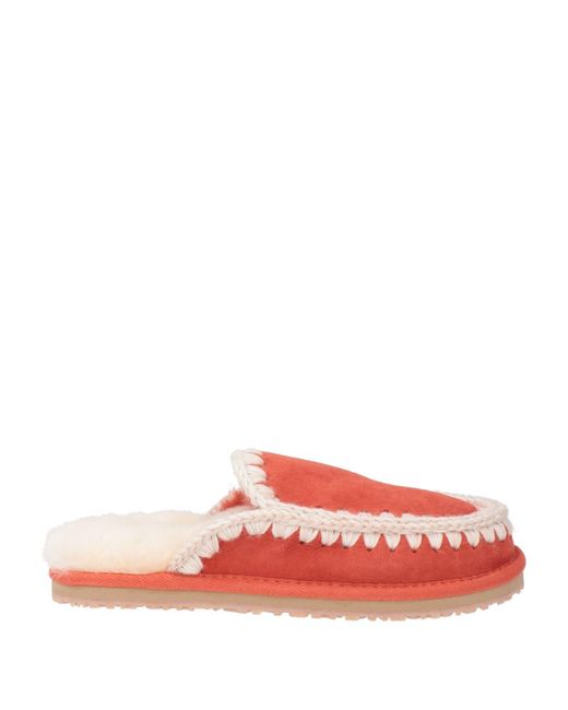 Mou Red Mules & Clogs