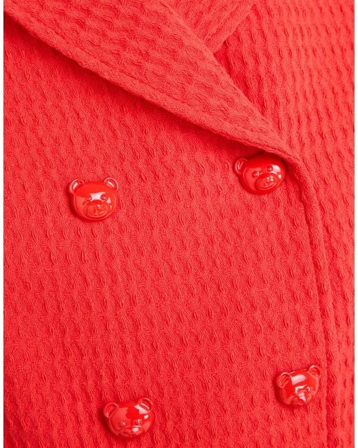 Moschino Red Jacket Cotton