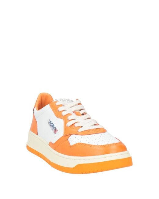 Autry Orange Sneakers Leather for men