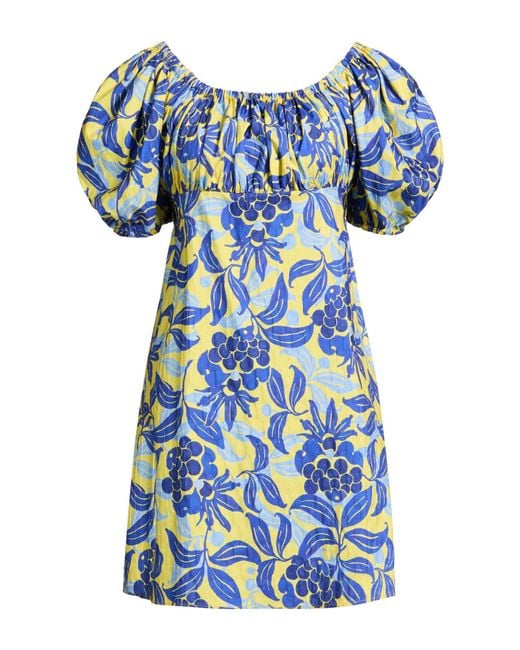 Maliparmi Blue Mini Dress Polyester