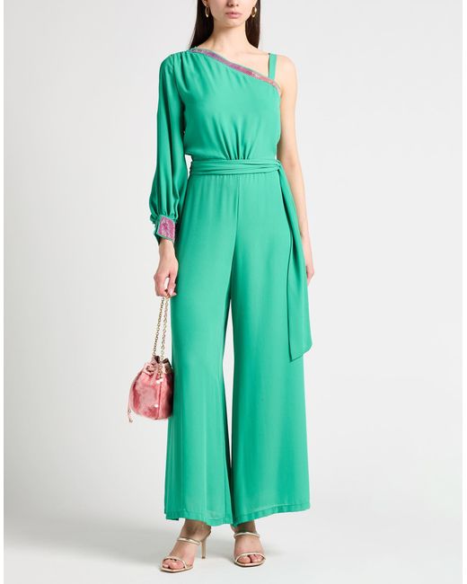 Carla Montanarini Green Jumpsuit