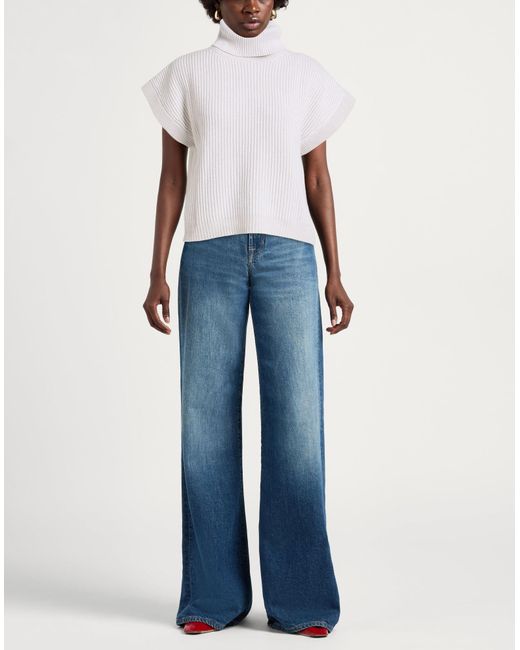 Eleventy White Turtleneck