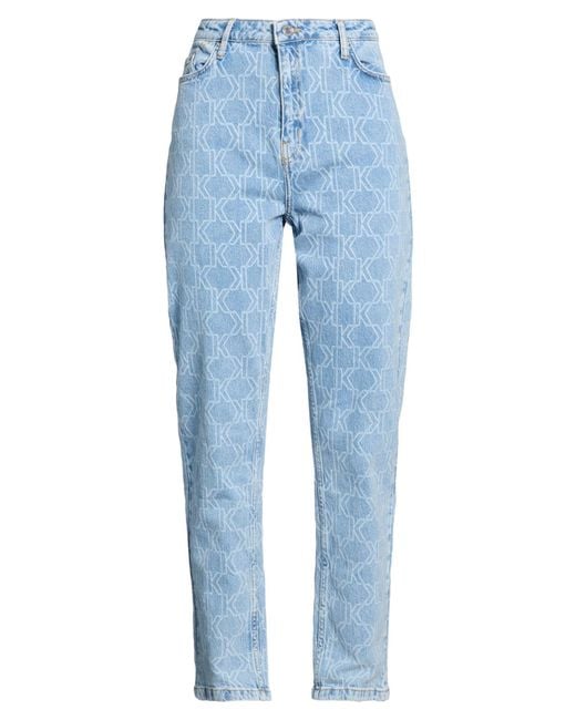 Karl Lagerfeld Blue Jeans Cotton, Recycled Cotton, Elastane