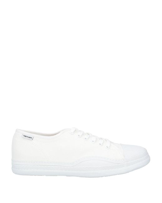 Tretorn White Sneakers Textile Fibers for men
