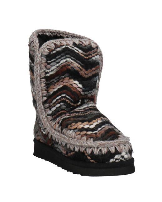 Mou Black Ankle Boots