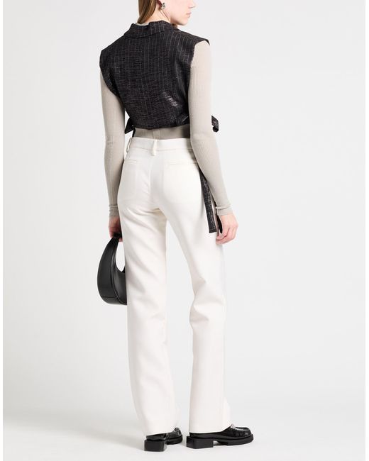 MSGM Black Tailored Vest Wool, Viscose, Elastane