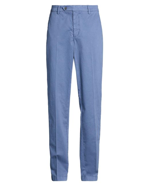Hackett Blue Pants Cotton, Elastane for men