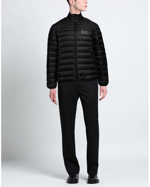 EA7 Black Puffer for men