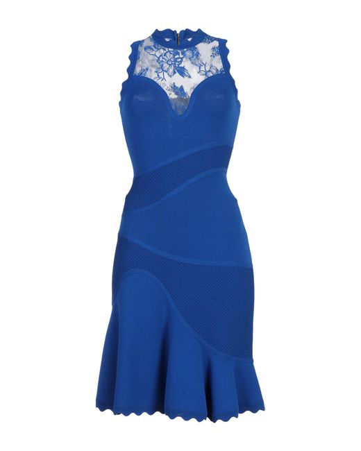 Elie Saab Blue Short Dress