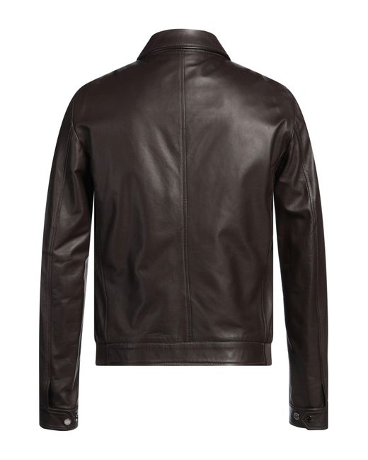 Moorer Black Jacket Lambskin, Polyester for men