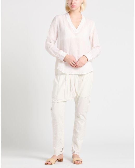 120% Lino White Top