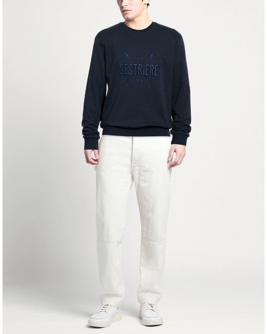 Fefe Blue Sweatshirt Cotton, Elastane for men