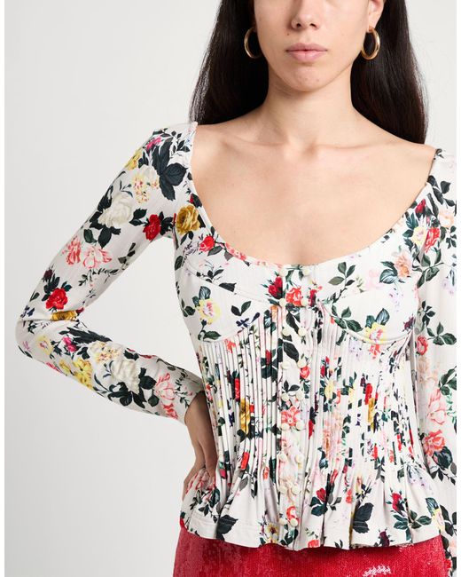 Rabanne White Shirt Viscose, Elastane