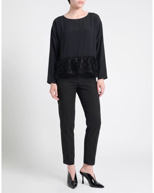 Carla G Black Top Acetate, Silk