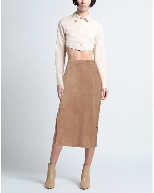 Max Mara Brown Midi Skirt
