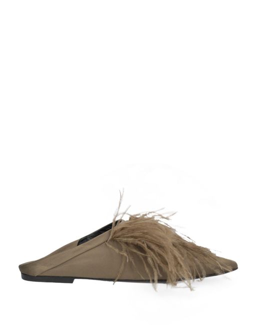 Erika Cavallini Semi Couture Brown Mules & Clogs