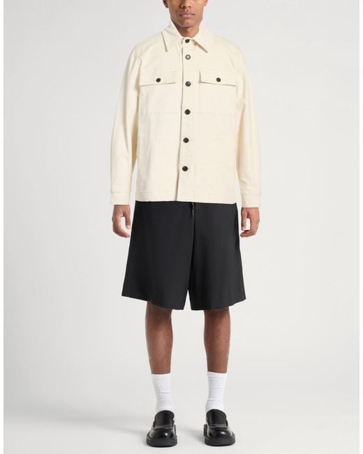 Department 5 Natural Cream Jacket Cotton, Elastane for men