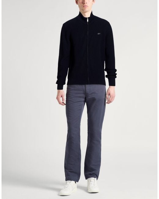 Sun 68 Blue Cardigan for men