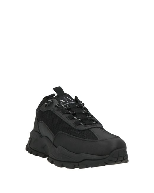 ARMANI EXCHANGE Black Trainers for men