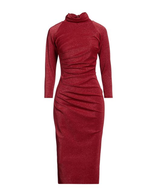 La Petite Robe Di Chiara Boni Red Midi Dress
