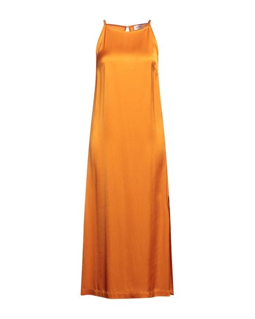 Ottod'Ame Orange Midi Dress