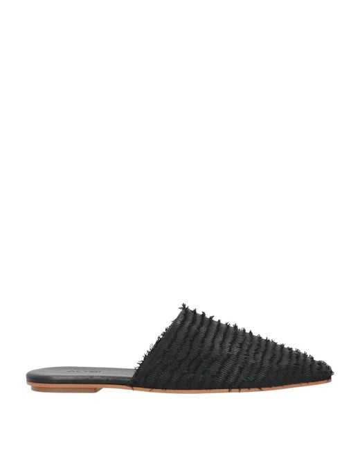 Alysi Black Mules & Clogs