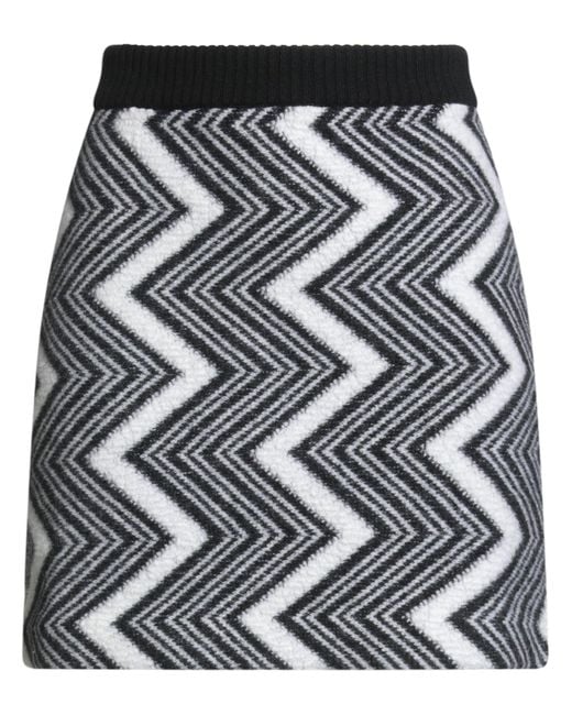 Missoni Gray Mini Skirt Wool