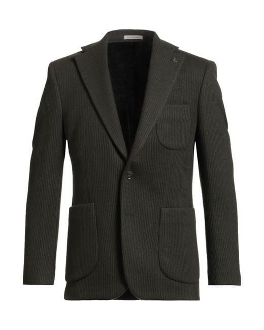 SUIT SARTORIA Black Blazer Polyester, Wool for men