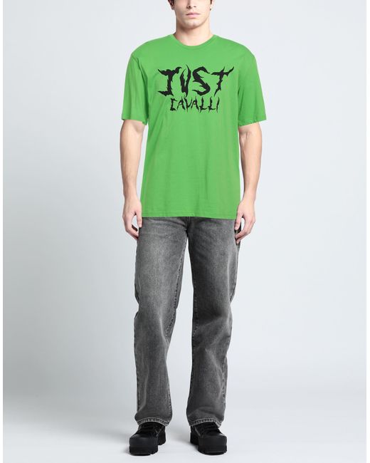 Just Cavalli Green T-shirt for men