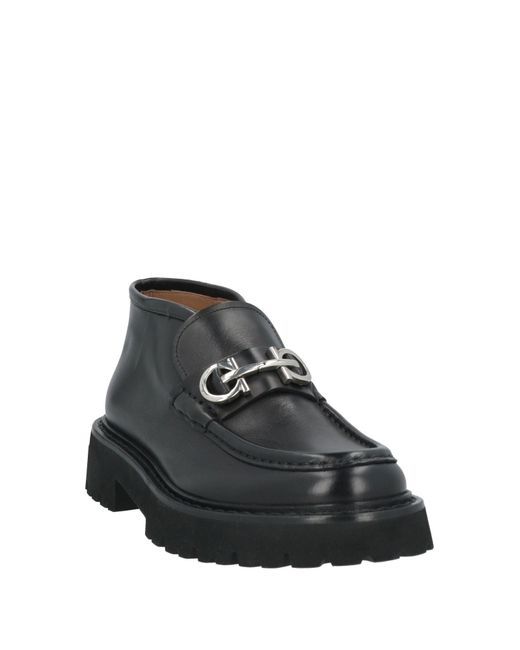 Botines de caña alta Ferragamo de hombre de color Black